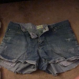 Denim shorts